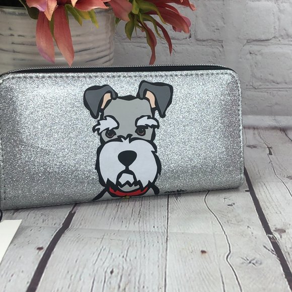 🛍️🛍️SOLD Marc tetro silver wallet with schauzer - Picture 2 of 6
